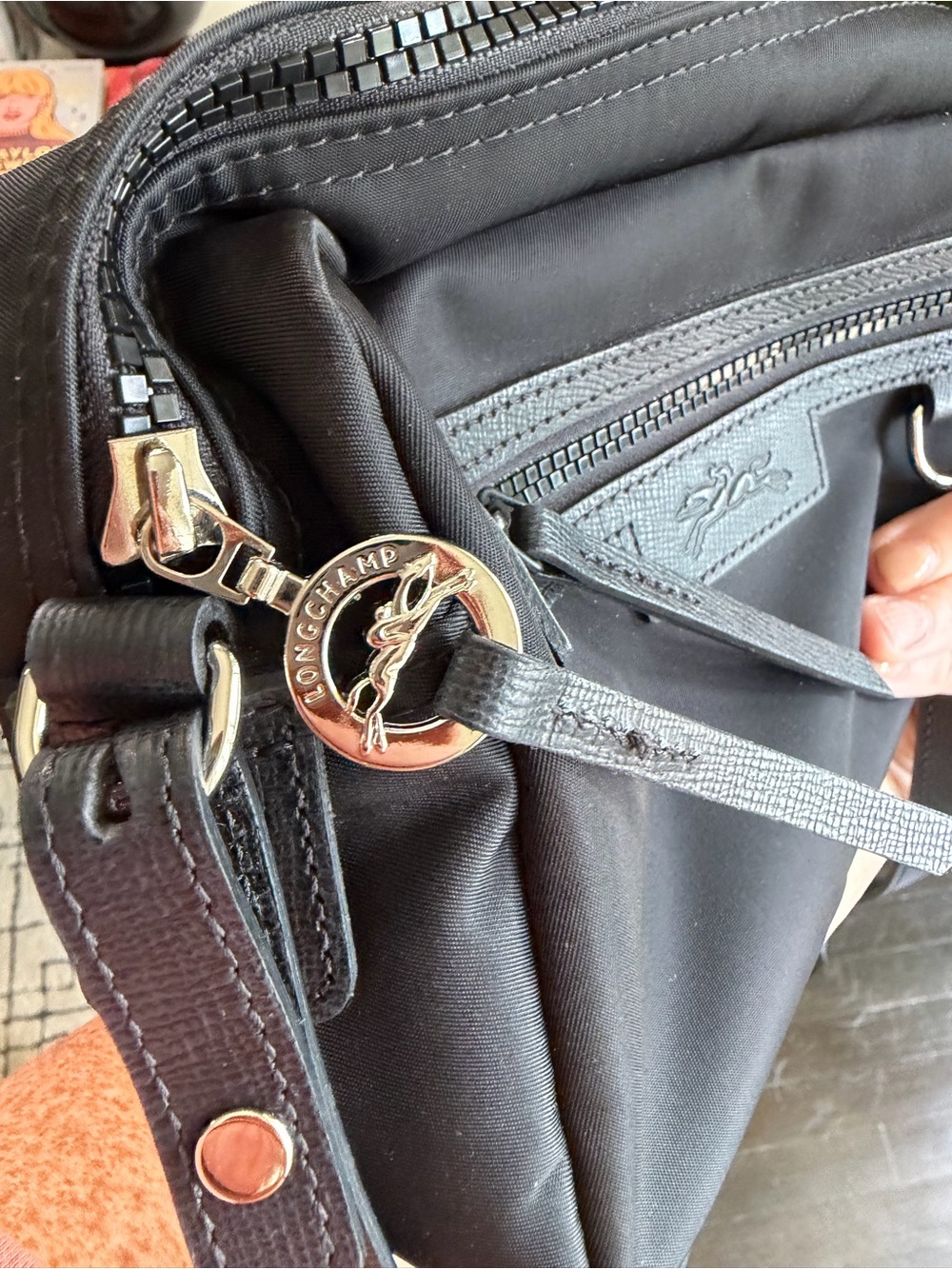 Longchamp Black Crossbody Nylon Mini Bag - Picture 13 of 14